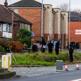 Police investigate the fatal crash on Stanningley Road, Leeds, near to the junction with Armley Ridge Road (Photo by James Hardisty/National World)