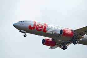 A Jet2 Boeing 737- passenger airliner comes in to land at Stansted Airport in Essex. Holiday group Jet2, headquartered in Leeds, has revealed a hit of around £13m from "significant" disruption caused by the recent air traffic control failure and wildfires across popular destination Rhodes. Picture: Nicholas.T.Ansell/PA Wire