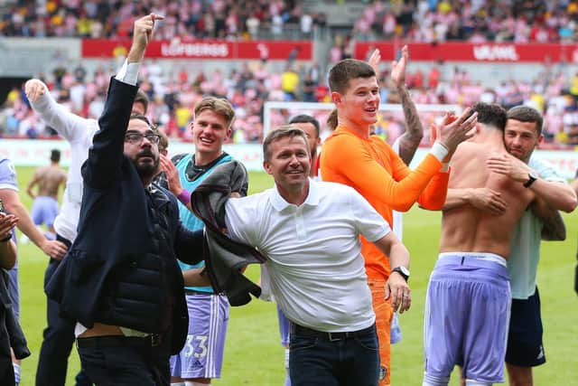 SAVING GRACE: Jesse Marsch saw Leeds United escape relegation with victory at Brentford in May
