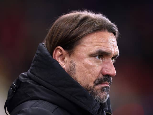 Leeds United manager Daniel Farke, whose side visit Plymouth Argyle for the second time in 11 days on Saturday. Photo by George Wood/Getty Images.