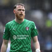 Rotherham United keeper Viktor Johansson during the Sky Bet Championship match at Preston North End in March. He is expected to complete a move to Stoke City shortly. Photo by Ben Roberts Photo/Getty Images.