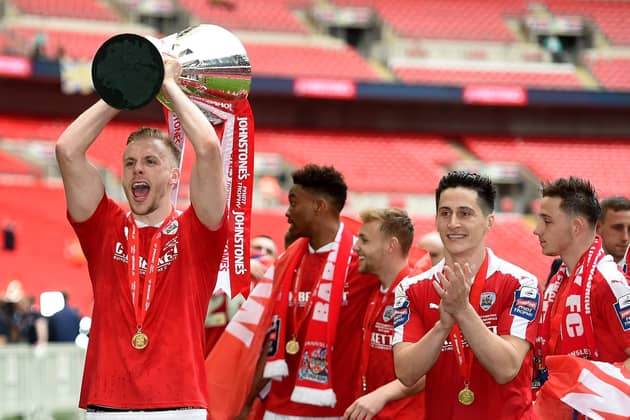Marc Roberts helped Barnsley win the EFL Trophy. Image: Tom Dulat/Getty Images