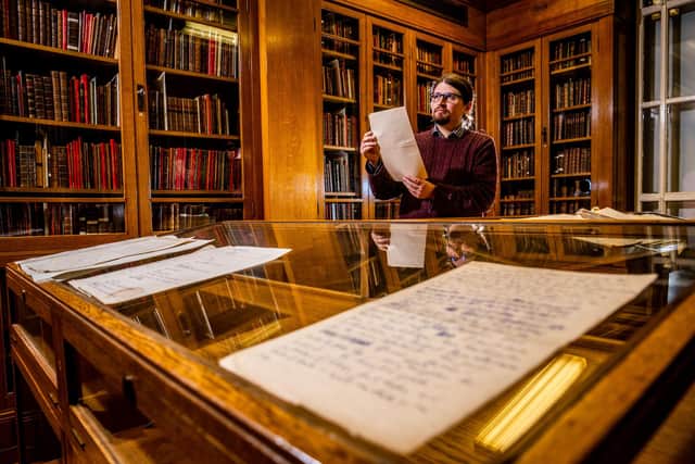 Manuscripts offer unprecedented insight into poet Martin Bell's later life. Picture: James Hardisty.