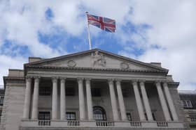 Library image of The Bank of England in the city of London.