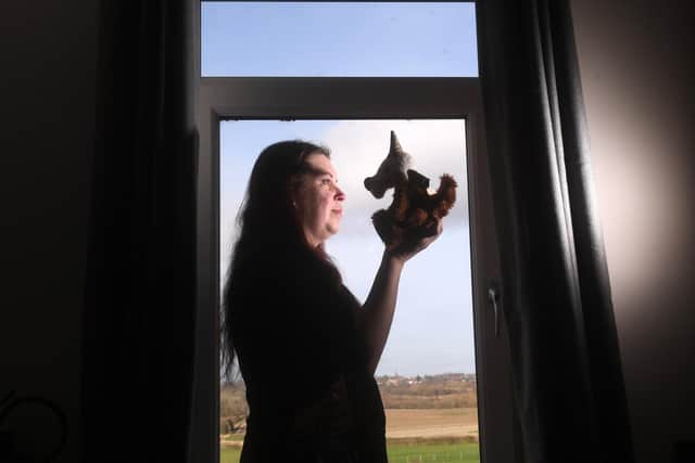 Kat Hartley, Brierley Bears, creates beautiful hand-made bears from Alpaca, Mohair and other furs, pictured at her home at Brierley, Barnsley. Picture taken by Yorkshire Post Photographer Simon Hulme