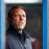 Huddersfield Town's manager André Breitenreiter looks on prior to the recent Sky Bet Championship match against Birmingham City at the John Smith's Stadium. Photo: Jess Hornby/PA Wire.