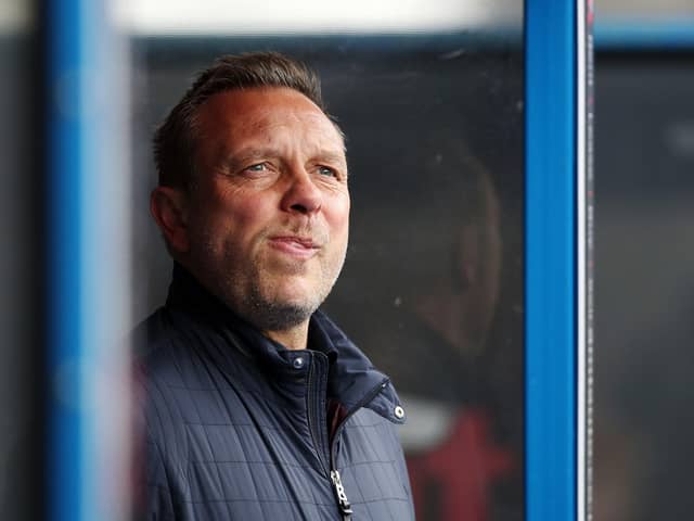 Huddersfield Town's manager André Breitenreiter looks on prior to the recent Sky Bet Championship match against Birmingham City at the John Smith's Stadium. Photo: Jess Hornby/PA Wire.