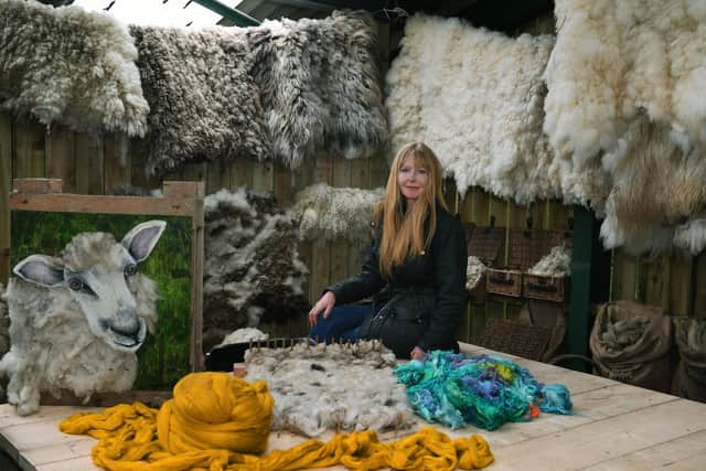 Sharon Lawlor from Sheep Sanctuary at Tranmire, near Whitby.