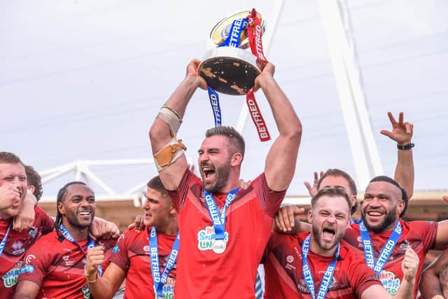 London recently celebrated promotion but could be set for an immediate Championship return in 2025. (Photo: Olly Hassell/SWpix.com)