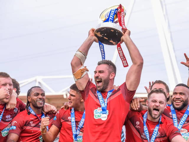 London recently celebrated promotion but could be set for an immediate Championship return in 2025. (Photo: Olly Hassell/SWpix.com)