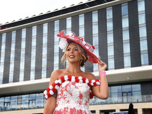 Jessica Wilson at Ladies Day at Doncaster Racecourse