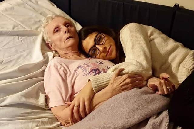 Charlotte Conn with her nan.