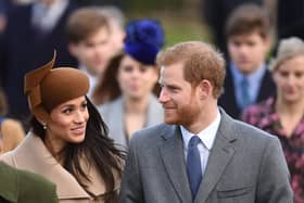 Prince Harry and Meghan Markle arriving to attend the Christmas Day morning church service at St Mary Magdalene Church in Sandringham, Norfolk in 2017. The Duchess of Sussex has recalled sitting next to the Duke of Edinburgh for dinner as she enjoyed an "amazing" Christmas at Sandringham. Meghan joined the royal family for the church service on Christmas Day in 2017 - a first for a royal fiancee.