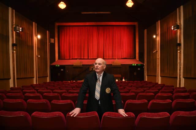 Charles Morris at The Rex Cinema in Elland.
Photographed by Yorkshire Post photographer Jonathan Gawthorpe.