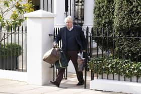 Former prime minister Boris Johnson leaves his home in London, the day after his appearance before the Commons Privileges committee. PIC: Kirsty O'Connor/PA Wire