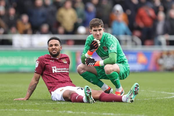 Liam Moore is leaving Northampton Town after just eight appearances in a Cobblers shirt. Image: Pete Norton/Getty Images
