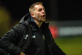CRITICSM: Simon Weaver called Harrogate Town "pedestrian" and "inept" at Hartlepool United but he saw the FA Cup defeat as "a blip"