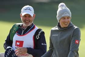 Top team: Matt Fitzpatrick of England and caddie Billy Foster have won twice in America in the last 11 months (Picture: Gregory Shamus/Getty Images)