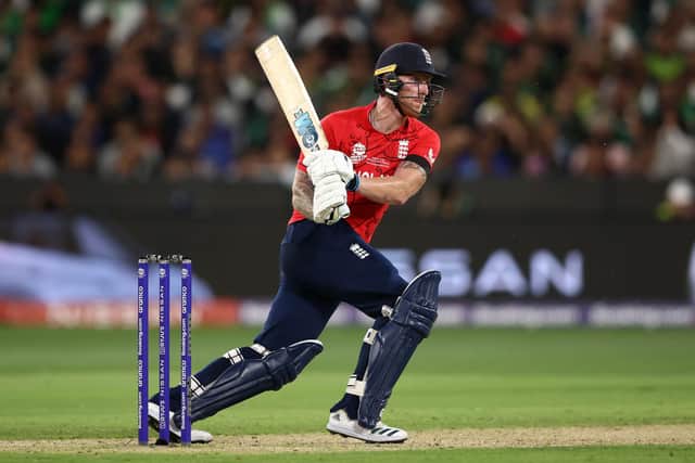 Ben Stokes of England bats during the ICC Men's T20 World Cup Final (Picture: Robert Cianflone/Getty Images)