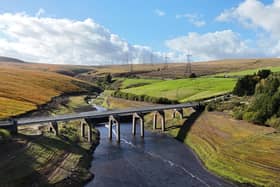A general view of Baitings Reservoir, in Ripponden, West Yorkshire.