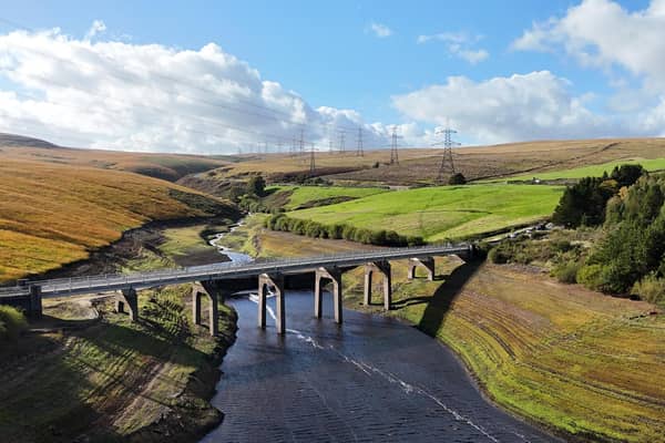 A general view of Baitings Reservoir, in Ripponden, West Yorkshire.