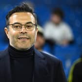Leeds United's Italian chairman Andrea Radrizzani on the pitch ahead of the English Premier League football match between Leeds United and Manchester City at Elland Road in Leeds, northern England on December 28, 2022. (Photo by OLI SCARFF/AFP via Getty Images)