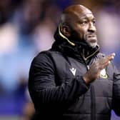 Darren Moore watched his Sheffield Wednesday side score three second-half goals to secure victory at Morecambe. Picture: George Wood/Getty Images.