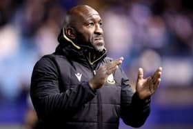 Darren Moore watched his Sheffield Wednesday side score three second-half goals to secure victory at Morecambe. Picture: George Wood/Getty Images.