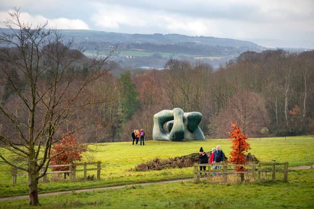 Henry Moore's Two Large Forms at Yorkshire Sculpture Park. Picture Bruce Rollinson