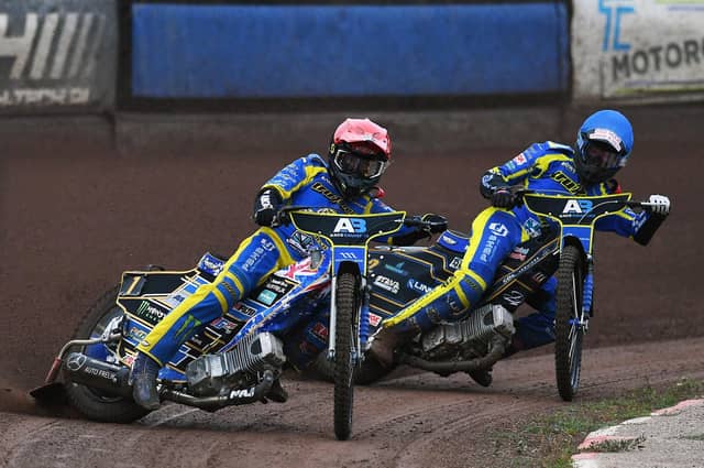 ON FORM: Sheffield Tigers Jack Holder and Anders Rowe both impressed in Thursday night's win over Premiership rivals Leicester Lions. Picture: Jonathan Gawthorpe