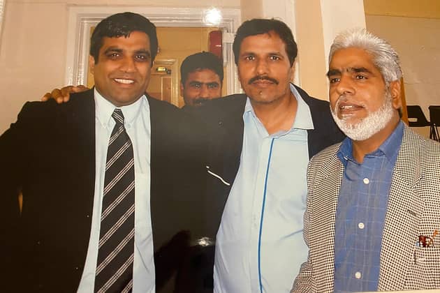 Lord Mohammed with his late uncle Abdul Razaq (right) in 2004 when he was first elected. Mr Razaq was father figure for him after his dad passed away in 1995. Credit: Shaffaq Mohammed