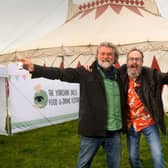The Hairy Bikers Si King and Dave Myers at the festival. (Pic credit: Simon Hulme)