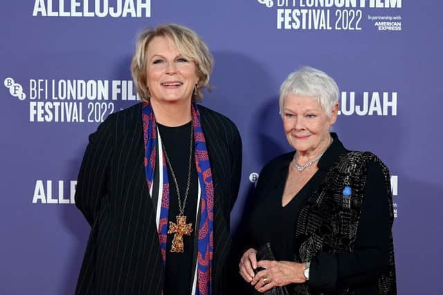 Jennifer Saunders and Judi Dench attend the Allelujah European Premiere. (Pic credit: Stuart C Wilson / Getty Images)