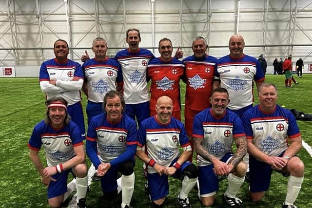 Paul was given the opportunity to play for England Walking Football Team and now wears the number 7 shirt.