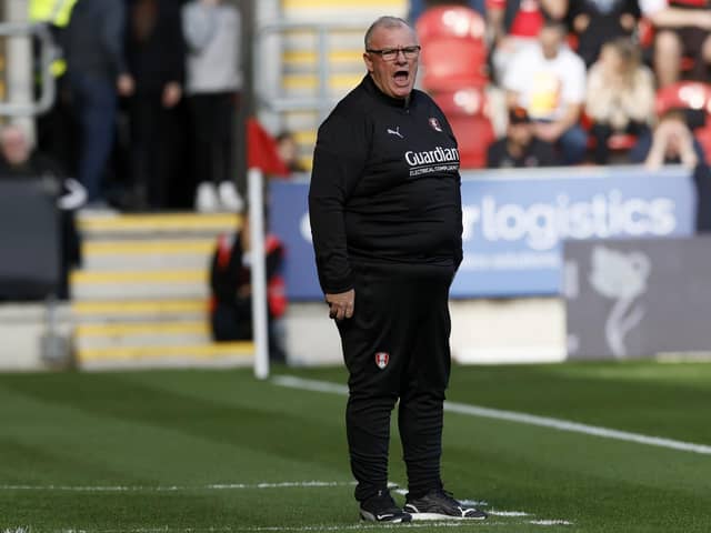 CONFIDENCE: Rotherham United manager Steve Evans