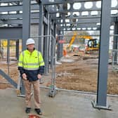 Councillor Kevin Foster at the site of the new Catterick Garrison town centre project.