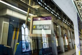 Flash Sale signage on-board Northern train. (Pic credit: Northern)