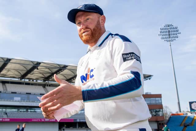 Anthony McGrath has praised Jonny Bairstow's leadership skills as the new Yorkshire captain settles into his role. Picture by Allan McKenzie/SWpix.com