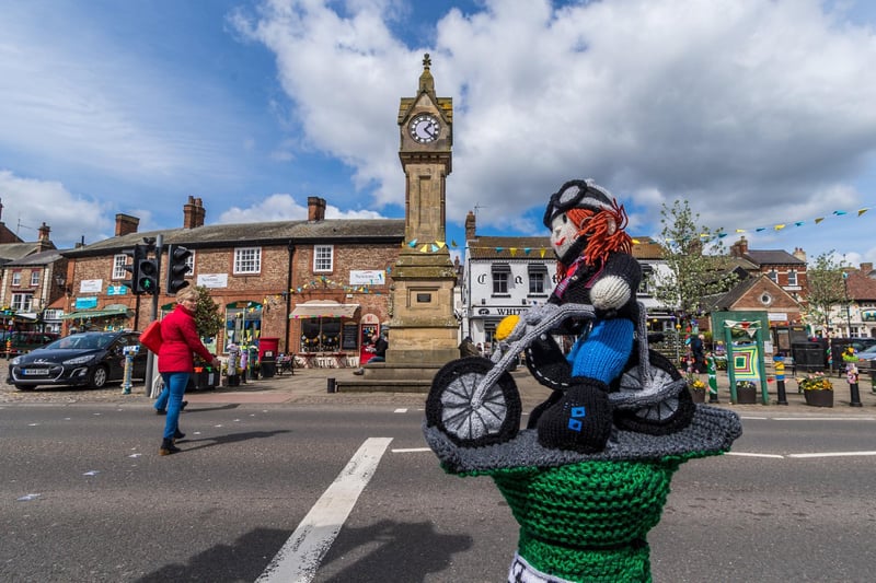 Thirsk market town was another popular choice for our readers. The North Yorkshire town is known for its quirky yarn bombing and close-knit community.