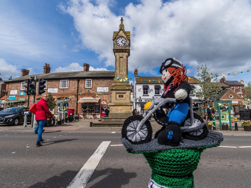 Thirsk market town was another popular choice for our readers. The North Yorkshire town is known for its quirky yarn bombing and close-knit community.