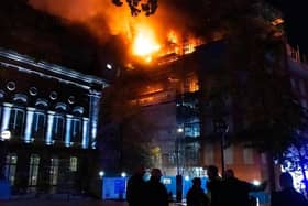 The huge fire broke out in Leeds on Saturday night