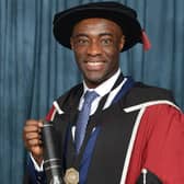 Tim Campbell has received an honorary doctorate from Sheffield Hallam University.