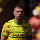 NORWICH, ENGLAND - AUGUST 20: Shane Duffy of Norwich City looks on  during the Sky Bet Championship match between Norwich City and Millwall at Carrow Road on August 20, 2023 in Norwich, England. (Photo by Paul Harding/Getty Images)