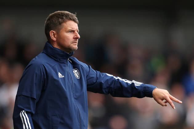 The 45-year-old led various youth sides at Elland Road before being promoted to the first-team coaching set-up under Jesse Marsch. Image: Lewis Storey/Getty Images