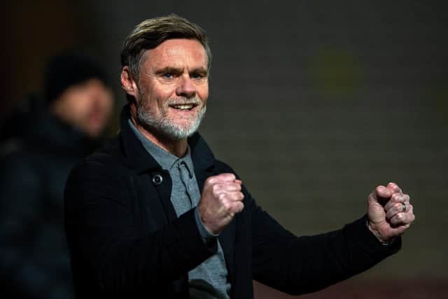 Graham Alexander celebrates has made a strong start to life at Bradford City and wants to keep it going over Christmas (Picture: Bruce Rollinson)