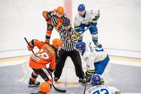 WE MEET AGAIN: Leeds Knights face Sheffield Steeldogs tonight. Picture: Ben Gordon/Knights Media.