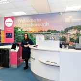 Branch manager Heather Pearman in Newcastle Building Society' Knaresborough branch. Picture by Charlotte Gale.