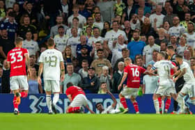 FLASHPOINT: Leeds United and Barnsley players clash at Elland Road