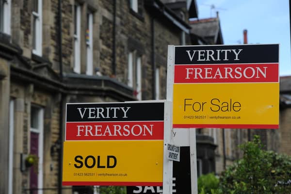 For sale and sold signs for Verity Frearson in Harrogate in 2020. PIC: Gerard Binks