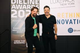 Lyon & Lyon owners Matt and Benny Lyon at the Dieline Awards 2024.